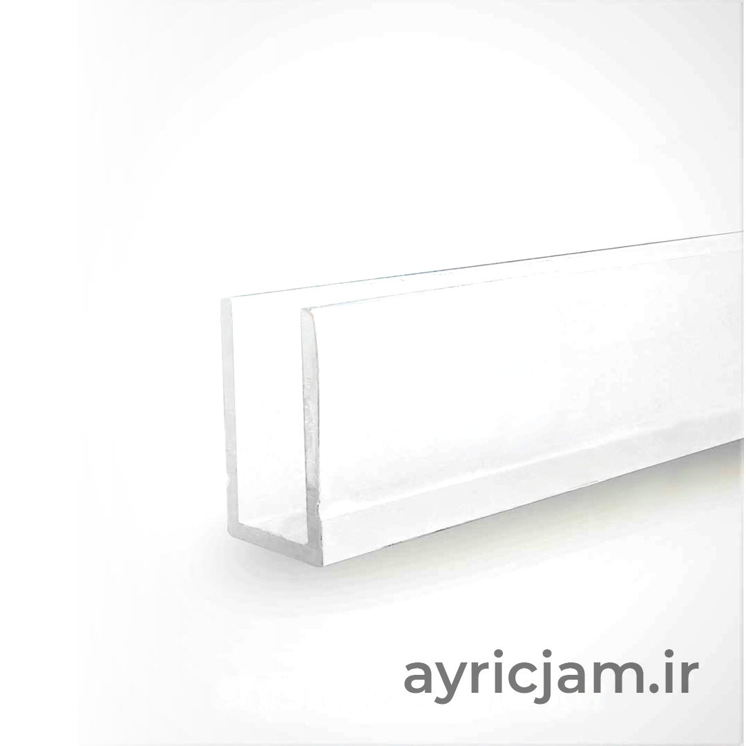 فریم یو سفید شیشه سکوریت