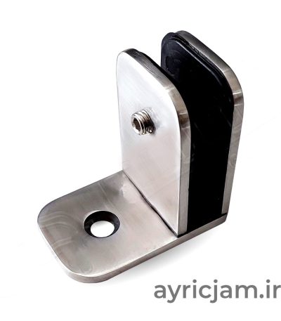 بست شیشه به دیوار استیل
